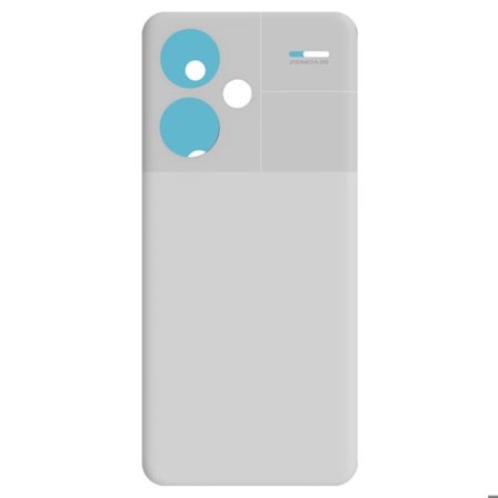 Bakre glas - Xiaomi - Redmi Note 13 Pro Plus - Vit - Ersättning - Förenklad installation