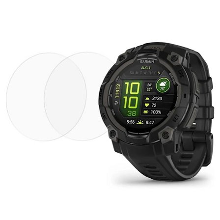 2 st Skärmskydd för Garmin Instinct 3 45mm Härdat Glas 2.5D HD Klockskärmsfilm (FMY)