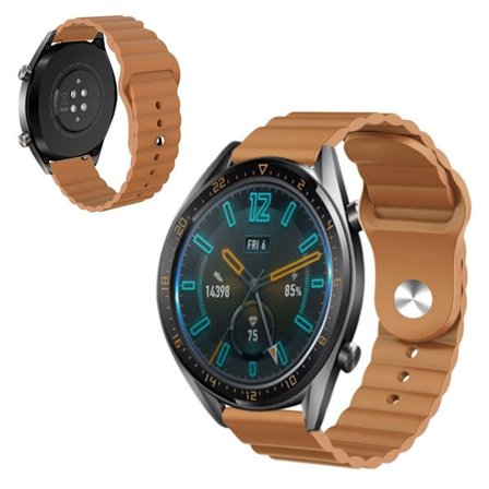 Silicone watch band for Huawei and Amazfit - Brown