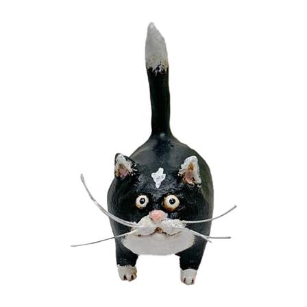 Handsnidade Kattminiatyrfigurer Hartsskulpturer Hänge