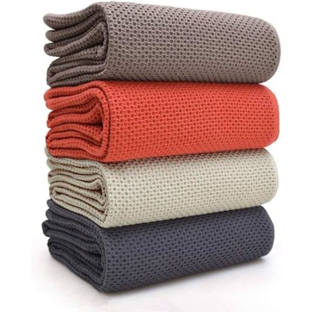 Vaffelvævet viskestykke køkkenhåndklæde håndopvask klude perfekt til Ho