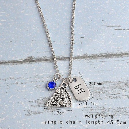 6 st/ set Friendship Friendship Halsband Hängsmycken Best Friends Forever Colorful Strass Gift