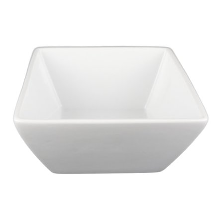Porslins Skål Kvadrat Dip - Skarp Kant - 16 pack