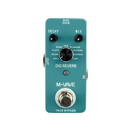 Dig Reverb Digital Reverb Guitar Effekt Pedal 9 Reverb Typer Decay