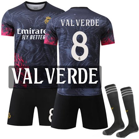 Valverde Real Madrid Dragon Special Edition Fotballdrakt 2024-2025, Voksenstørrelse