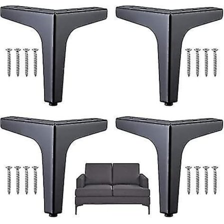 Möbelbensskruvar Soffa Metallbordbenfötter för Skåp