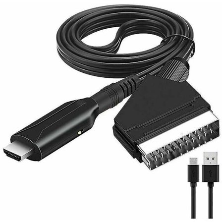 Scart Till Hdmi-omvandlare, Ljud-videoadapter För Ps3 Ps2 Ps1-kompatibilitet, Stöder Hdtv Dvd Set-top Box, Konvertera Scart-signal Till Hd-video Eller