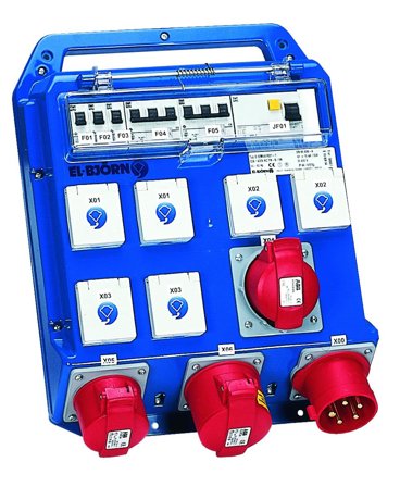 El-Björn U 32Midi//431-1 EN SEFI Uttakssentral 32 A, IP44, Elfordeling & strømforsyning