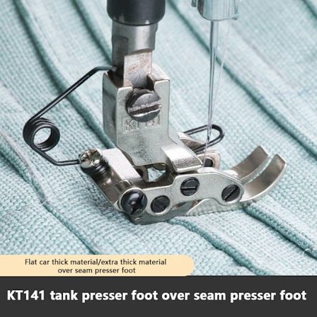 1 stk KT141 Flat Car Front Rear Interactive Presser Foot For Sewi
