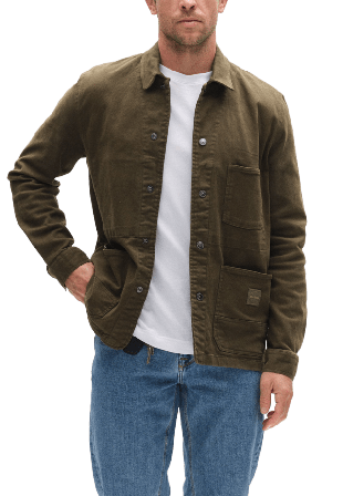 GABBA beta Twill Overshirt Kavajer Herr Grön XXL