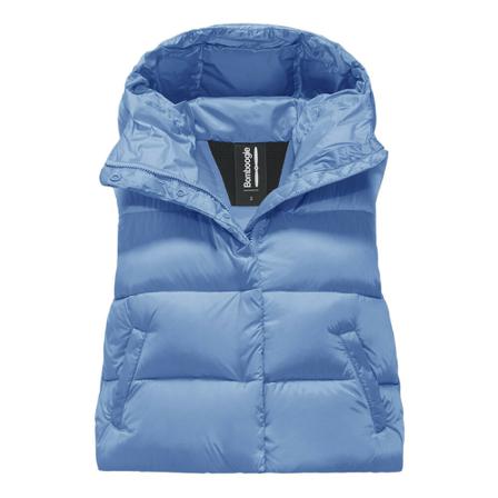 BomBoogie, Women's Down Vest in Brigh Nylon Blauw, Dames, Maat:XL
