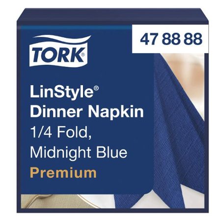 TORK Servett LinStyle Middag blå 50/fp - Lyreco - Kök och servering - Servetter och dukar - Servett - 3-lagers