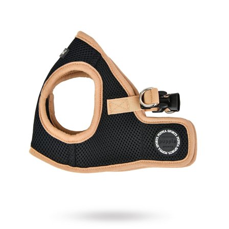 Puppia - Soft Vest II Svart - Hundsele - Hundsele