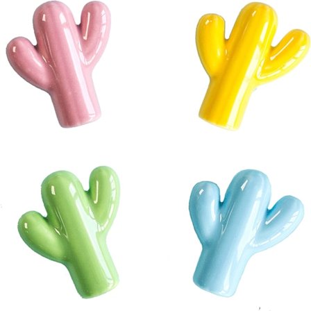 4 stk. Kaktus Keramikk Knotter Keramiske Skap Knotter Skuff Trekk En