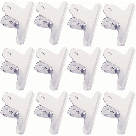 12 Bulldog Clips, 10 cm rostfritt stål bindemedel