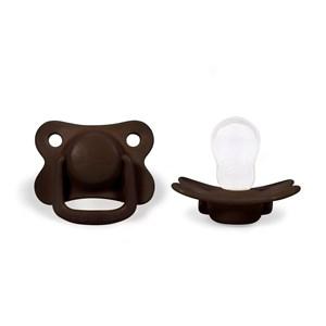Filibabba 2-Pack Chocolate Moments 6m+ Pacifiers One Size - Baby feeding - One size - Brown