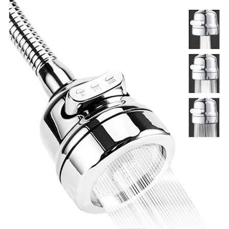 St Köksblandare Ilmastin Vettä Säästävä 3 Vesivirtaustilaa Ruostumattomalla Teräksellä Jatko-osalla Joustava Köksblandare Suihku