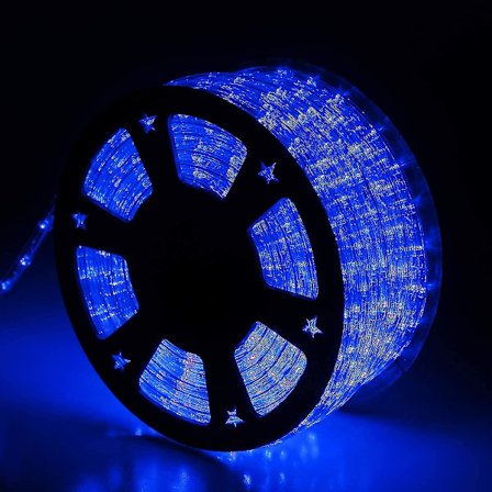 100 fot blå led-rep-ljus, led-strip-ljus utomhus vattentät dekorativ belysning för inomhus/utomhus