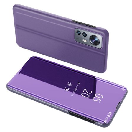 SKALO Xiaomi 12 Clear View Spegel fodral - Mörklila