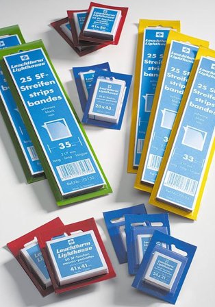 Klemlomme - Striber til blokke - Glasklar - 297 x 210 - 5 stk.