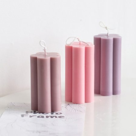 Formar för Plommonblommor i Klar Plast för Ljustillverkning