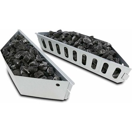 Kulkurve til Weber 7403, One Touch, Master Touch og alle andre 47 57 67 cm kulgrills, Kul-kurv til direkte og indirekte varme, sæt med 2