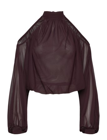 Gina Tricot Boho Blouse - Burgundy - M