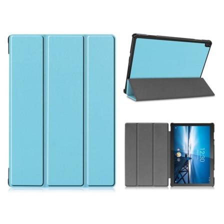 Lenovo Tab M10 FHD REL trefoldigt flipomslag i læder - Babyblå Blue