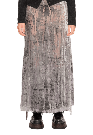 Hope Drawstring Skirt Silver Devoré Kjolar Dam 36