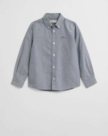 GANT Kinder Oxford-Hemd (122/128) Blau