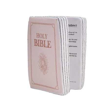 Faith Bible Pillow, Bibelpute Bok Plysj Som Kan Åpnes