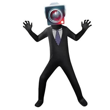 Halloween Skibidi Toalett Spill Rollespill Kostyme Toalett Mann Cosplay Jumpsuit Overvåk folk Z