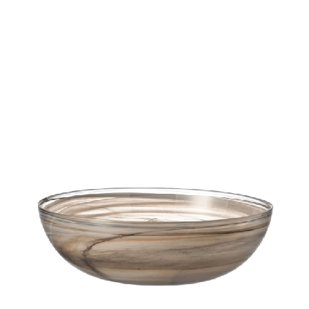 Leonardo Bowl flat 28 Alabastro Skålar Beige