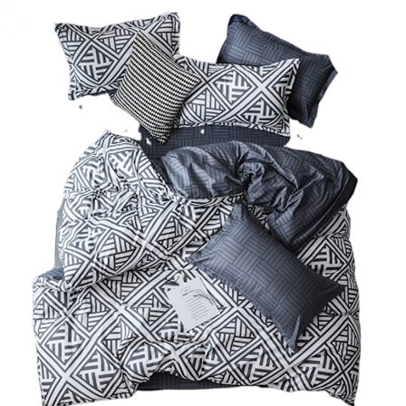 Serie 3 228*228cm 3-delad täcke set med örngott, dubbelt täcke (utan lakan)