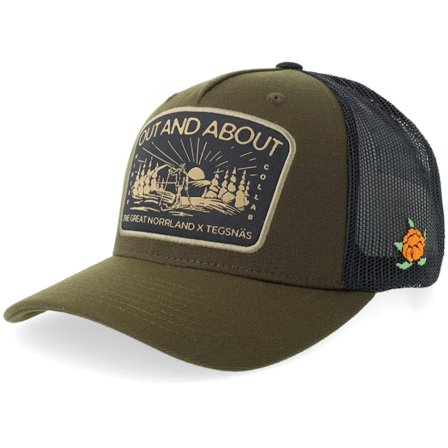 SQRTN - Grün trucker Cap - Out & About Cap Tegsnäs Black Trucker @ Hatstore