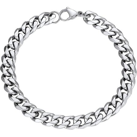Kubansk kedja armband för män, 3/6/9/12 mm, 21 cm längd, 316l rostfritt stål (skicka