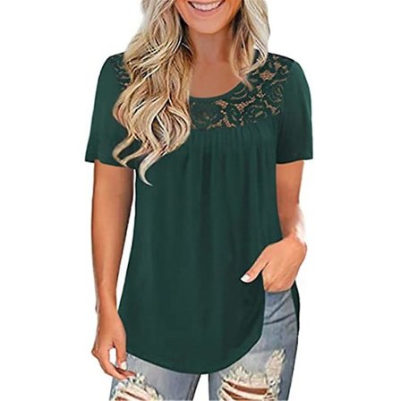 Naisten T-paidat Crew Neck Lyhythihaiset Topit