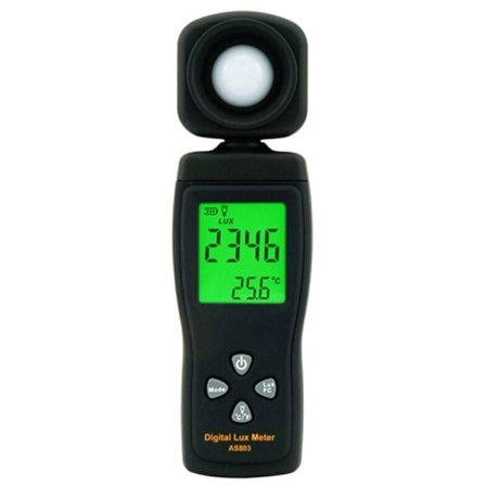 Lux Meter AS803 Lux Meter Lysintensitetsmåling Luxmeter Luminans Tester SMART SENSOR Digital Spektrometer