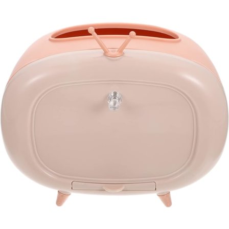 1 kpl (vaaleanpunainen) TV-teline hyllykiinnike kudostelaatikko TV:n muotoinen