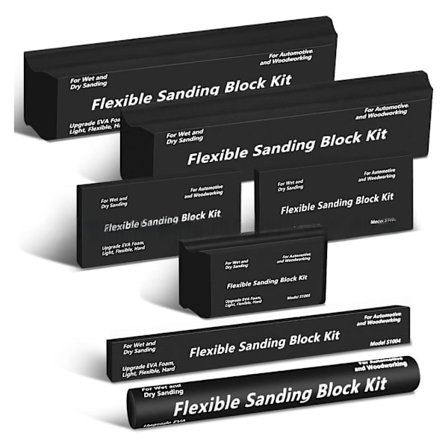 7 stk. EVA slipeklosser for våt og tørr bruk, EVA-skum for tre-, metall- og veggprosjekter