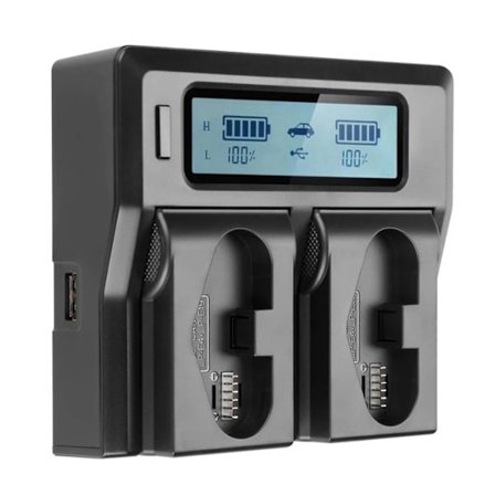 Batterilader for LP-E19 LP-E4 EOSR3 1DX Mark II 1DX2 1DX3 EU-kontakt Tilbehør