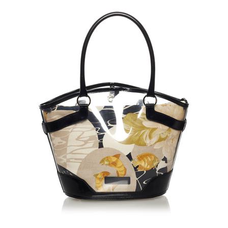 Salvatore Ferragamo Pre-owned, Vinyl Handbag Wit, Dames, Maat:ONE Size