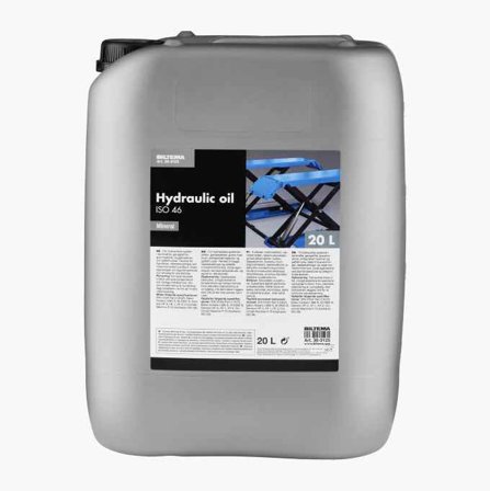 Biltema - Hydraulikkolje ISO 46 20 liter for industrielle høytrykkssystemer og lett belastede gir, rullelagre - God kvalitet og avanserte tilsetninger