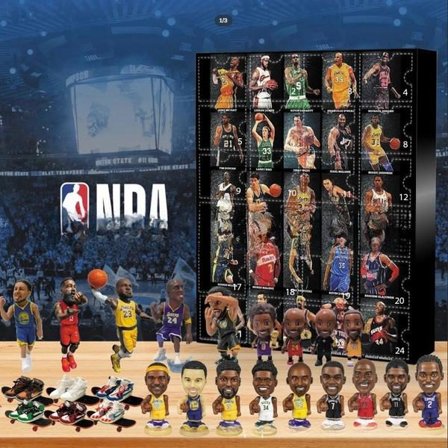 NBA Basketball Adventskalender 2024 for Jul - NBA Adventskalender 24 Luker Jordan, James, Kobe