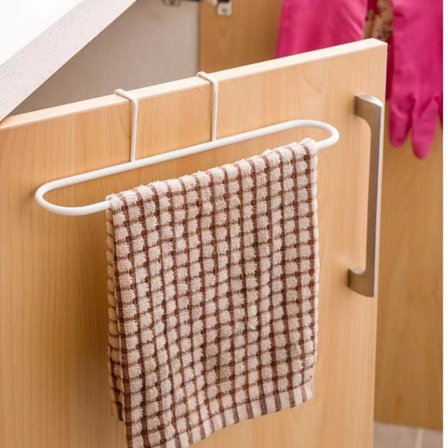 1 st Kökslucka Handduksställ, Metallförvaring Hängande Ställ Utan Hål Handduksstång Hylla Handdukshållare för Badrum, Kök, Vardagsrum