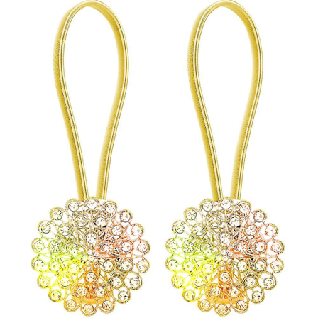 2 kpl Suuri Kristalli Verho Magneettinen Kiinnike Kukka Verho Klipsit Solki