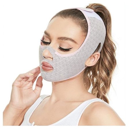 Beauty Face Sculpting Sleep Mask, V-Line Face Slimming Mask, Chin Strap, Face Lifting Belt, Tightening Skin, Beauty Neck Masks