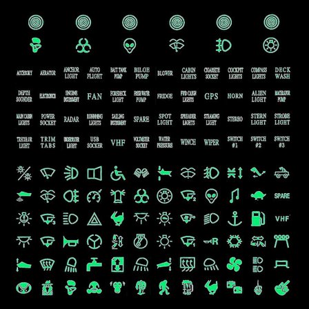 120 Tarraa Keinukytkimen Tarratarrasarja Piirilevy Valotarra Autoon Veneeseen Kuorma-autoon Instrumenttikytkimet Releet Koriste
