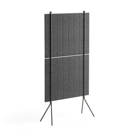 Raumtrenner SPLIT, 800 x 1500 mm, dunkelgrau