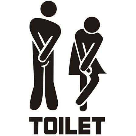 Roliga toalett dörr väggdekor bilder, avtagbara dörrtillbehör, DIY, vinyl klistermärke, toalett